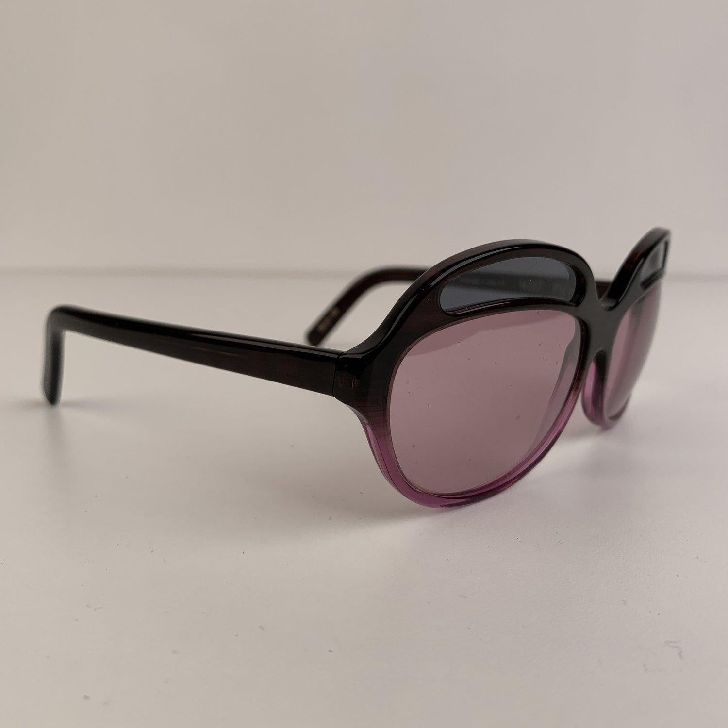Marron Christian Roth - Lunettes de soleil vintage violettes Mod 14207 Bug Eye 59/14 en vente