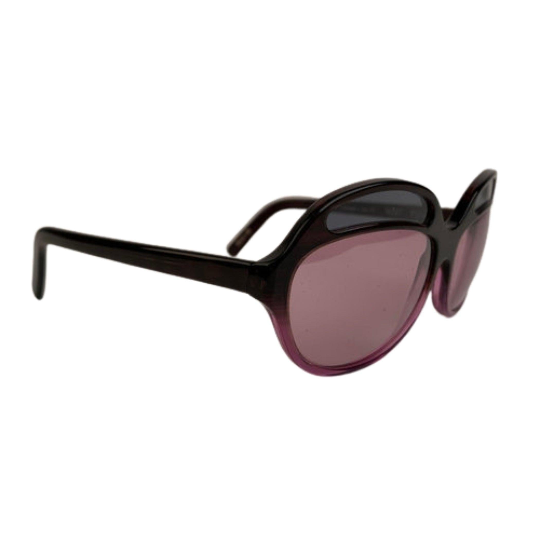 Christian Roth Vintage Lila Sonnenbrille Mod 14207 PU Bug Eye 59/14, Vintage (Schwarz) im Angebot