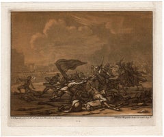 Untitled - A skirmish between soldiers and cavalry.