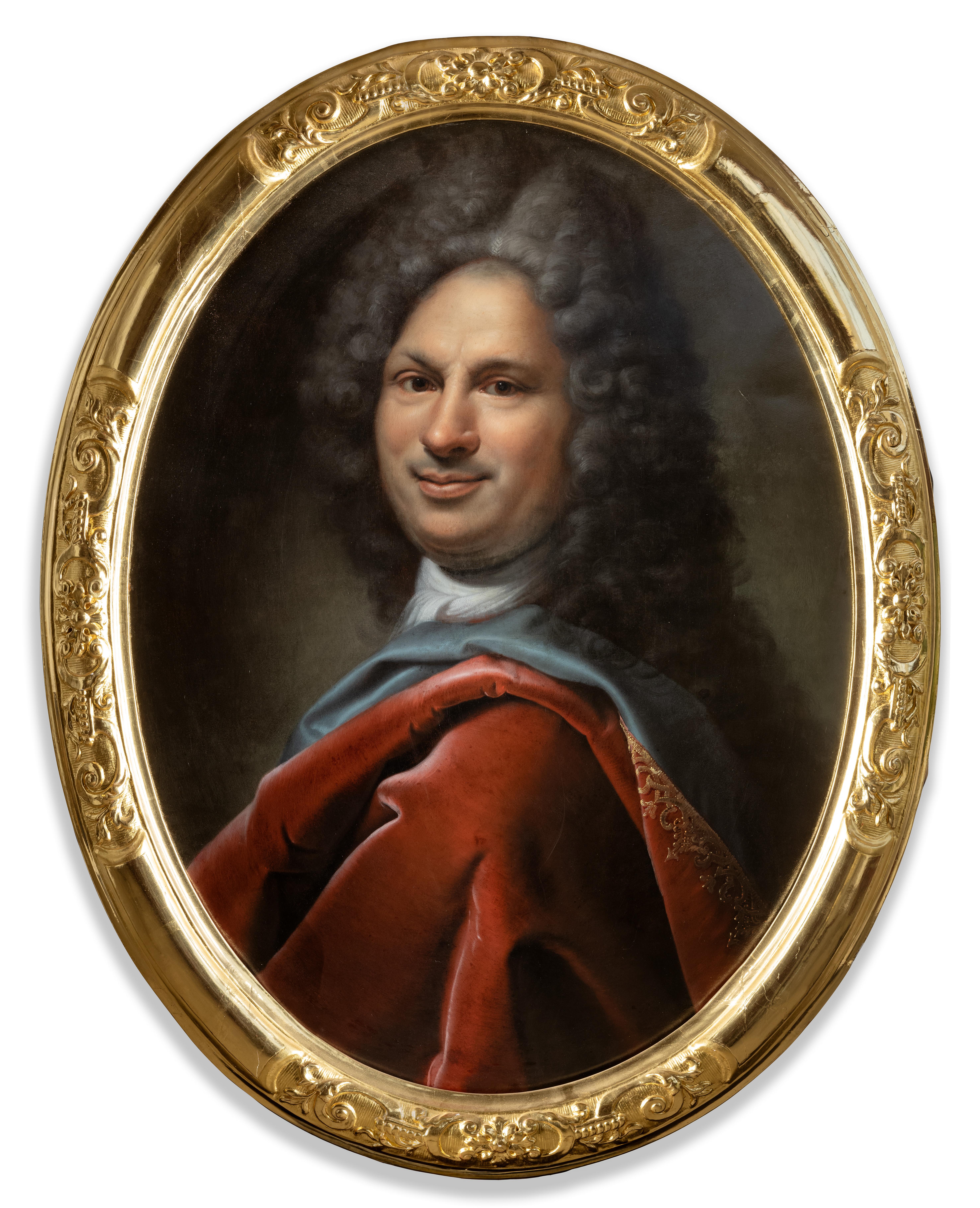 Autoritratto di Schildbach, pittore di corte Schildbach, Gotha, rame convesso