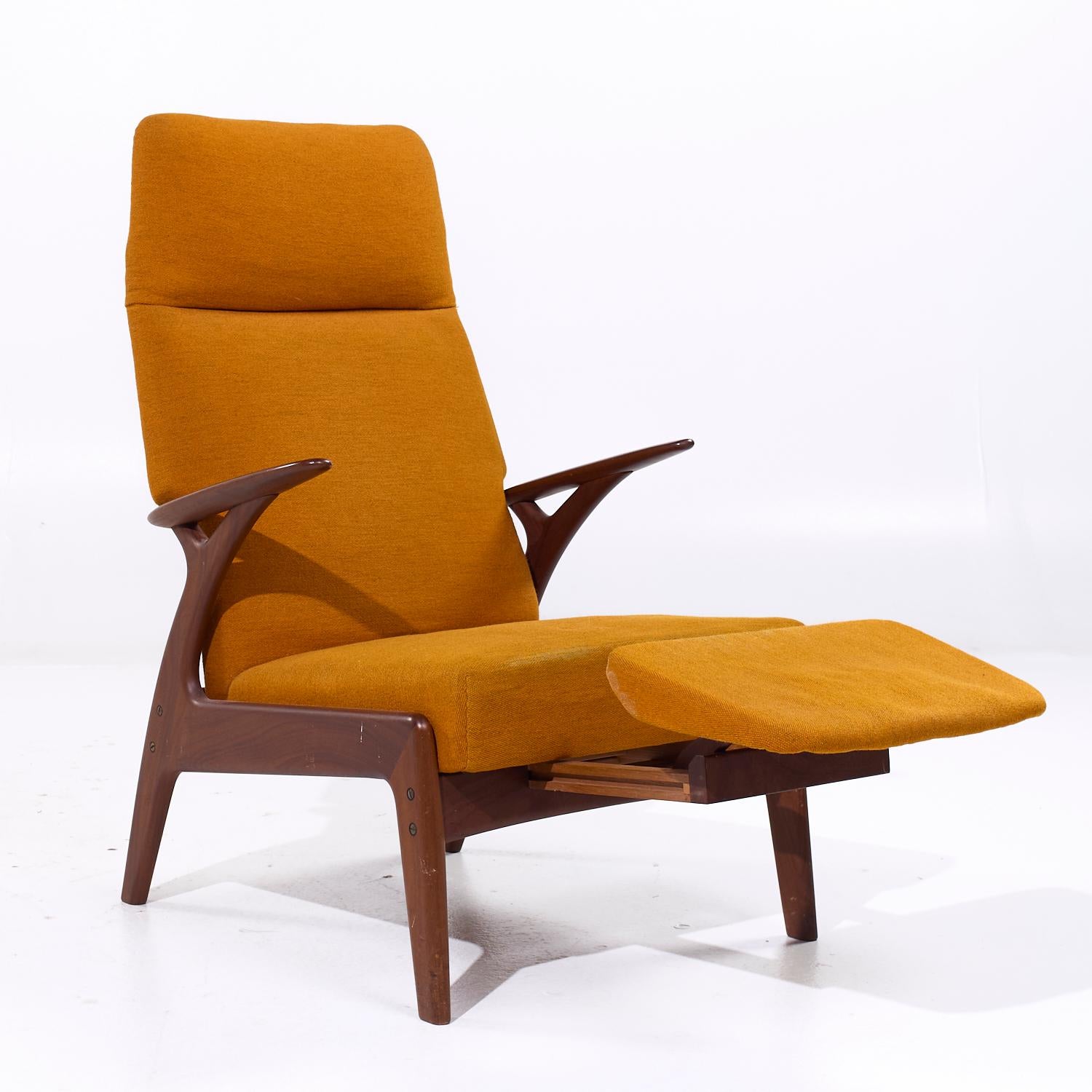 Christian Sorensen for Gorm Mobler Mid Century Danish Teak Recliner For Sale 2