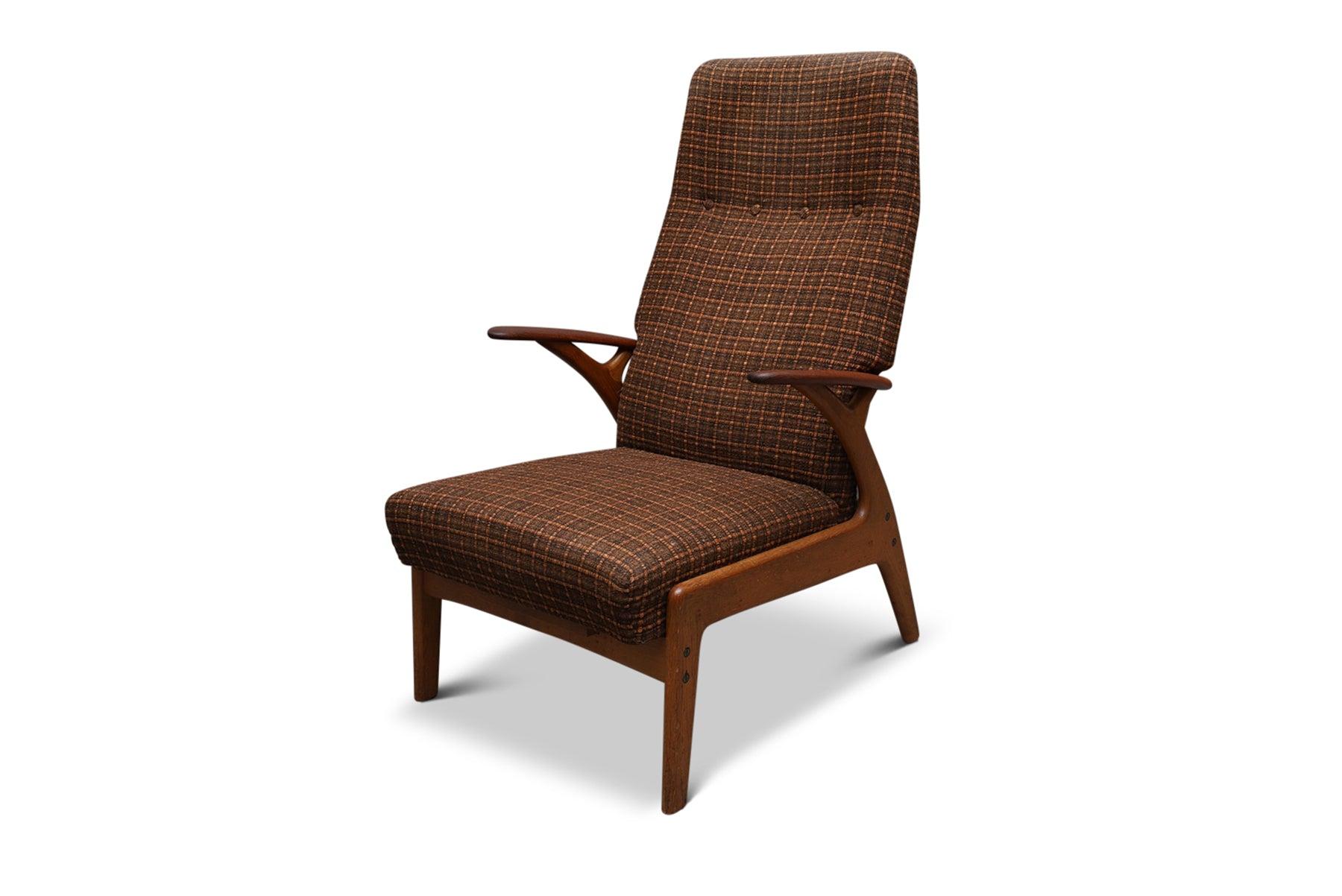 Danish Christian Sörensen Highback Lounge Chair in Teak For Sale