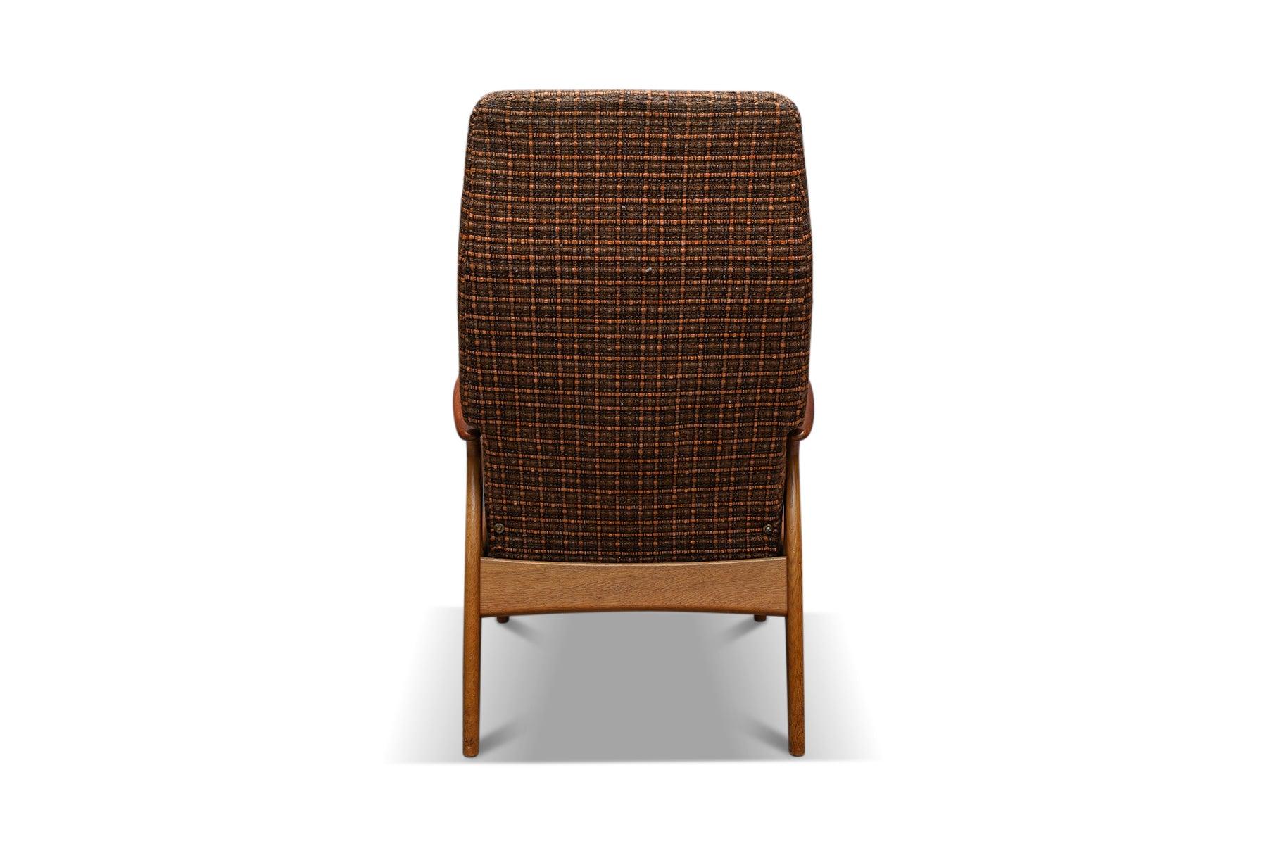 Christian Sörensen Highback Lounge Chair in Teak In Excellent Condition For Sale In Berkeley, CA