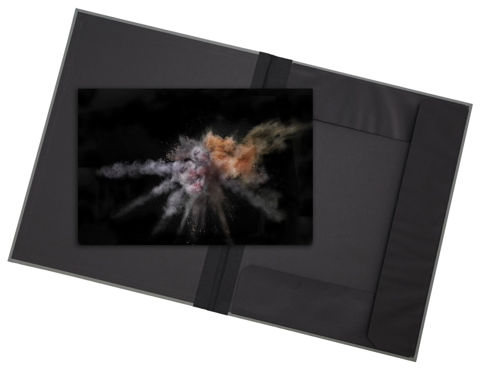 Burst III - limited edition photograph in archival artwork portfolio gift binder - Print by Christian Stoll