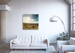 Hollywood (enmarcada) - fotografía del emblemático monumento californiano de Los Ángeles