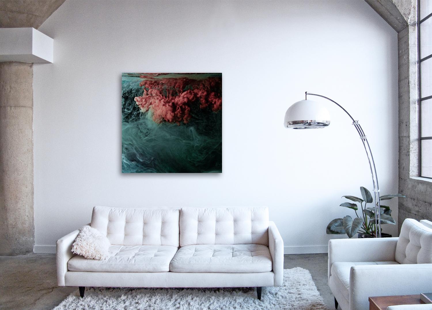 Stratosphere IV (framed) - large photograph of abstract liquid water cloudscape - Photograph by Christian Stoll