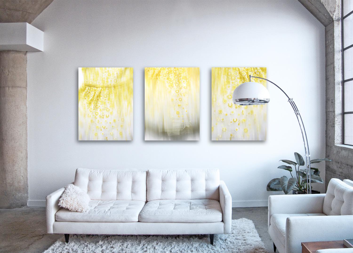 TULLE Triptych - abstact photographs of mesmerizing texture details (64x48