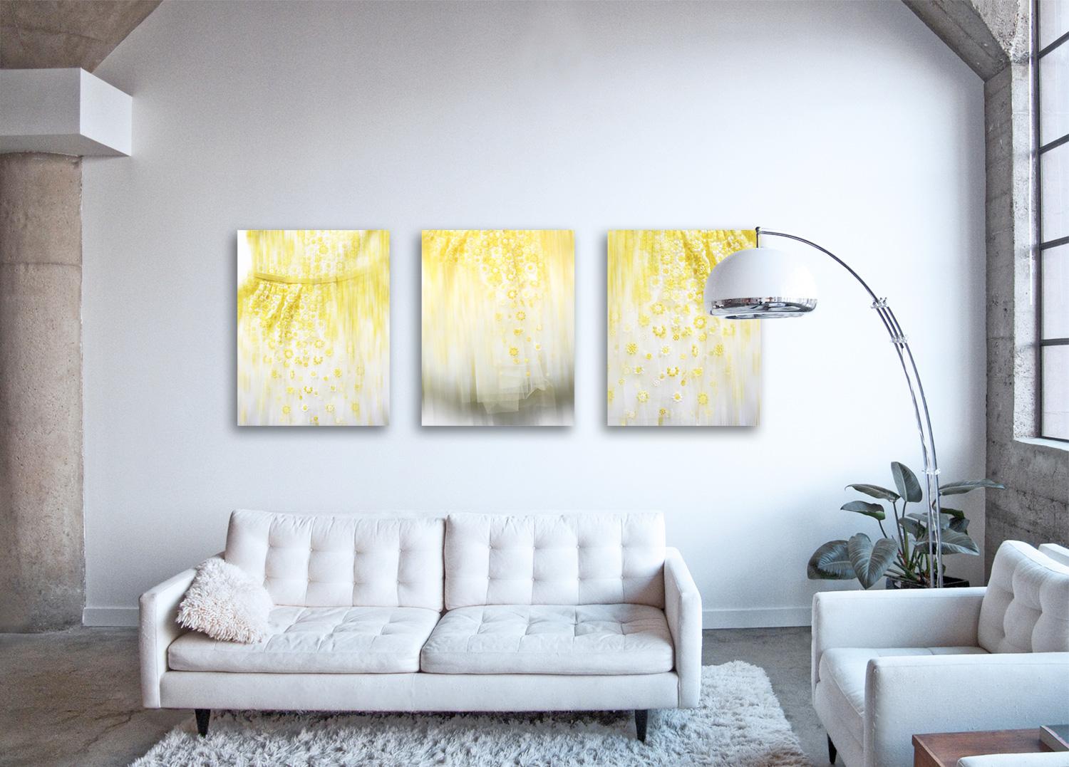 TULLE Triptych - abstact photographs of mesmerizing texture details (64x48