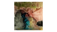 Hemisphere II - large format photograph of abstract liquid cloudscapes in water