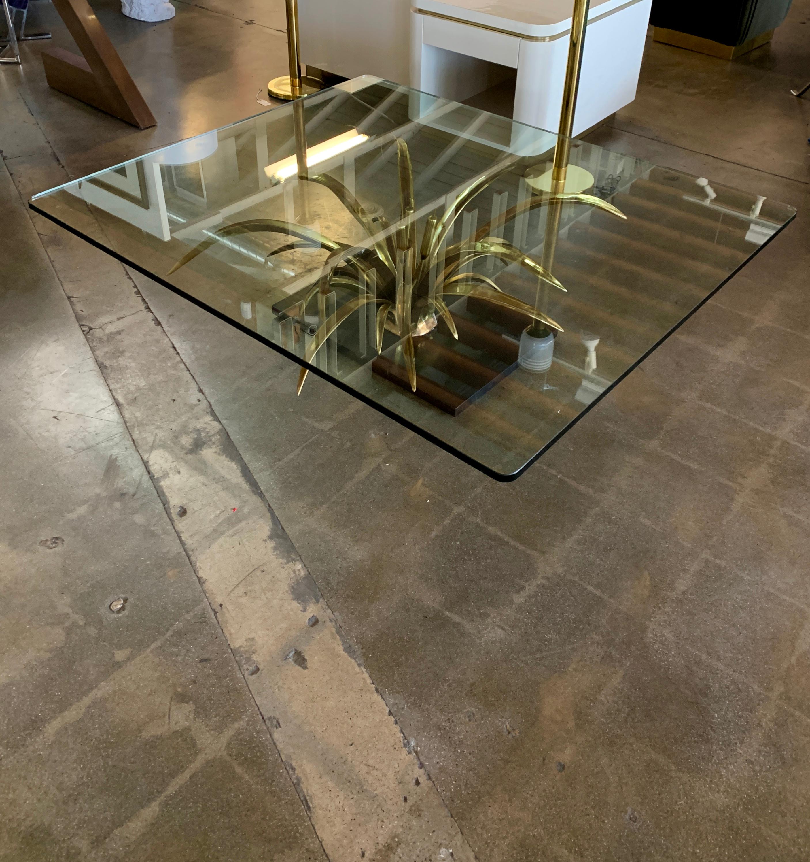 Bronze Christian Techoueyres Table en bronze et verre en vente