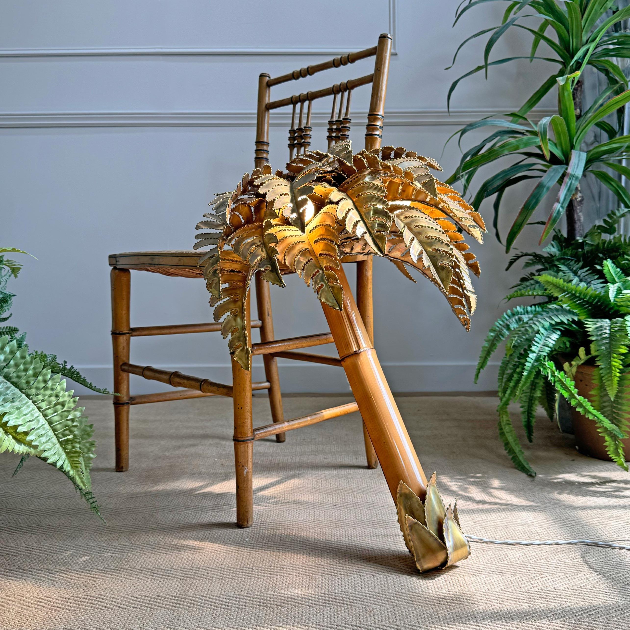 Applique palmier Christian Techoueyres pour Maison Jansen 6
