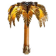Christian Techoueyres for Maison Jansen Palm Tree Wall Light