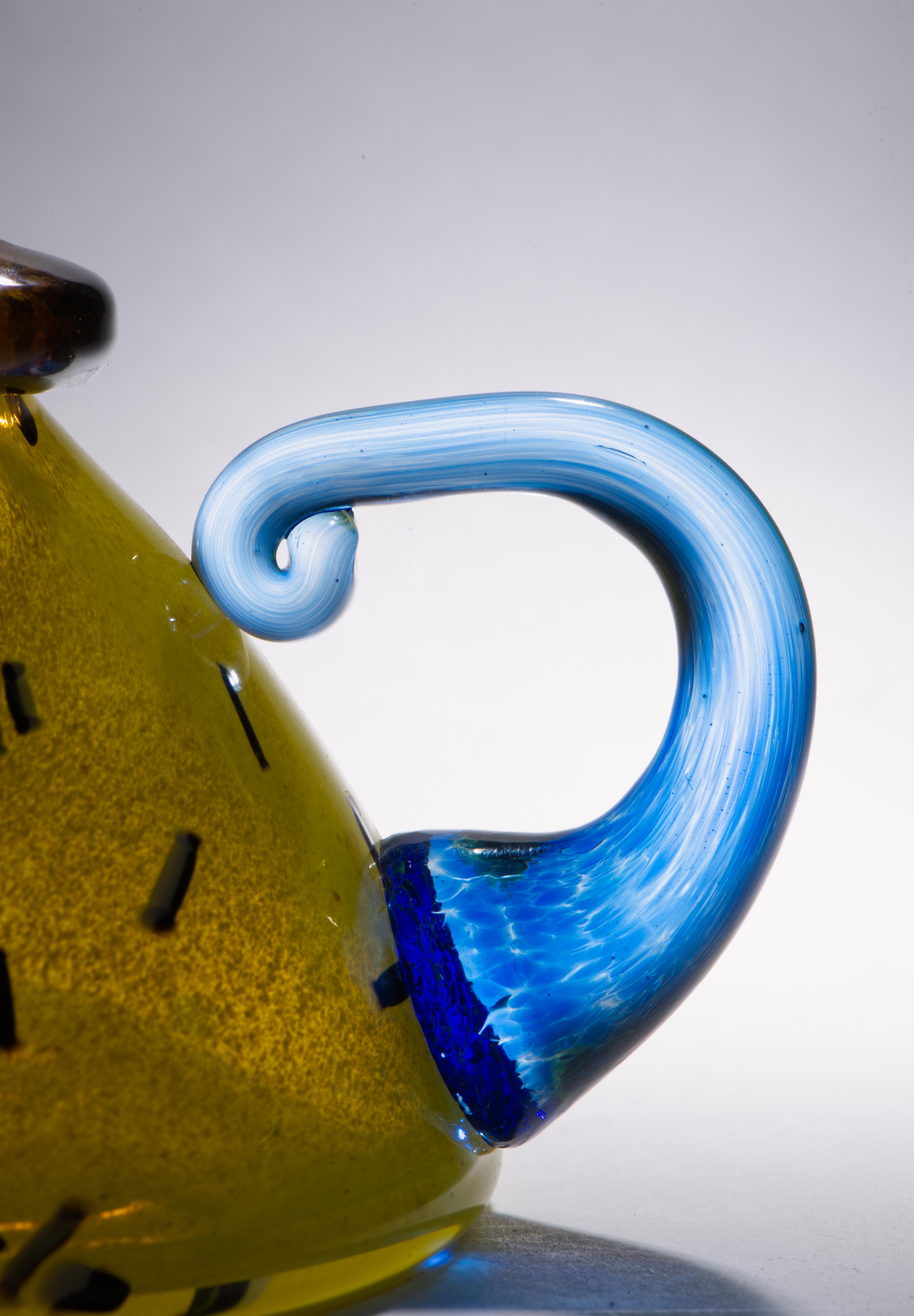 Americano Scultura di teiera di Christian Thirion, Vetro Studio A in vendita