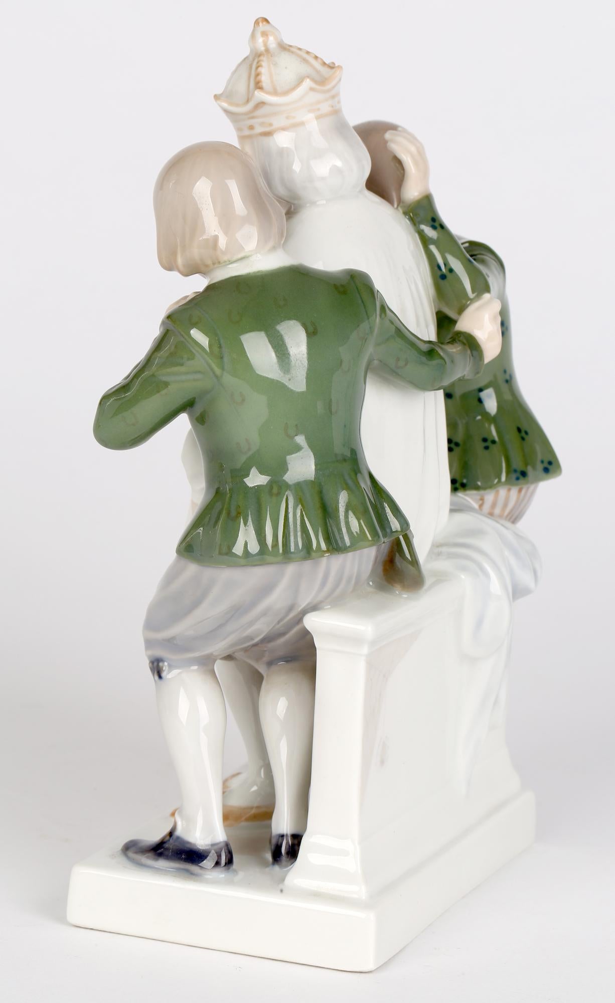 Porcelain Christian Thomsen Royal Copenhagen the Emperors New Clothes Figure