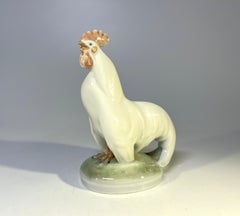 Christian Thomsen, Royal Copenhagen Art Nouveau 1923 Porcelain Cock Rooster