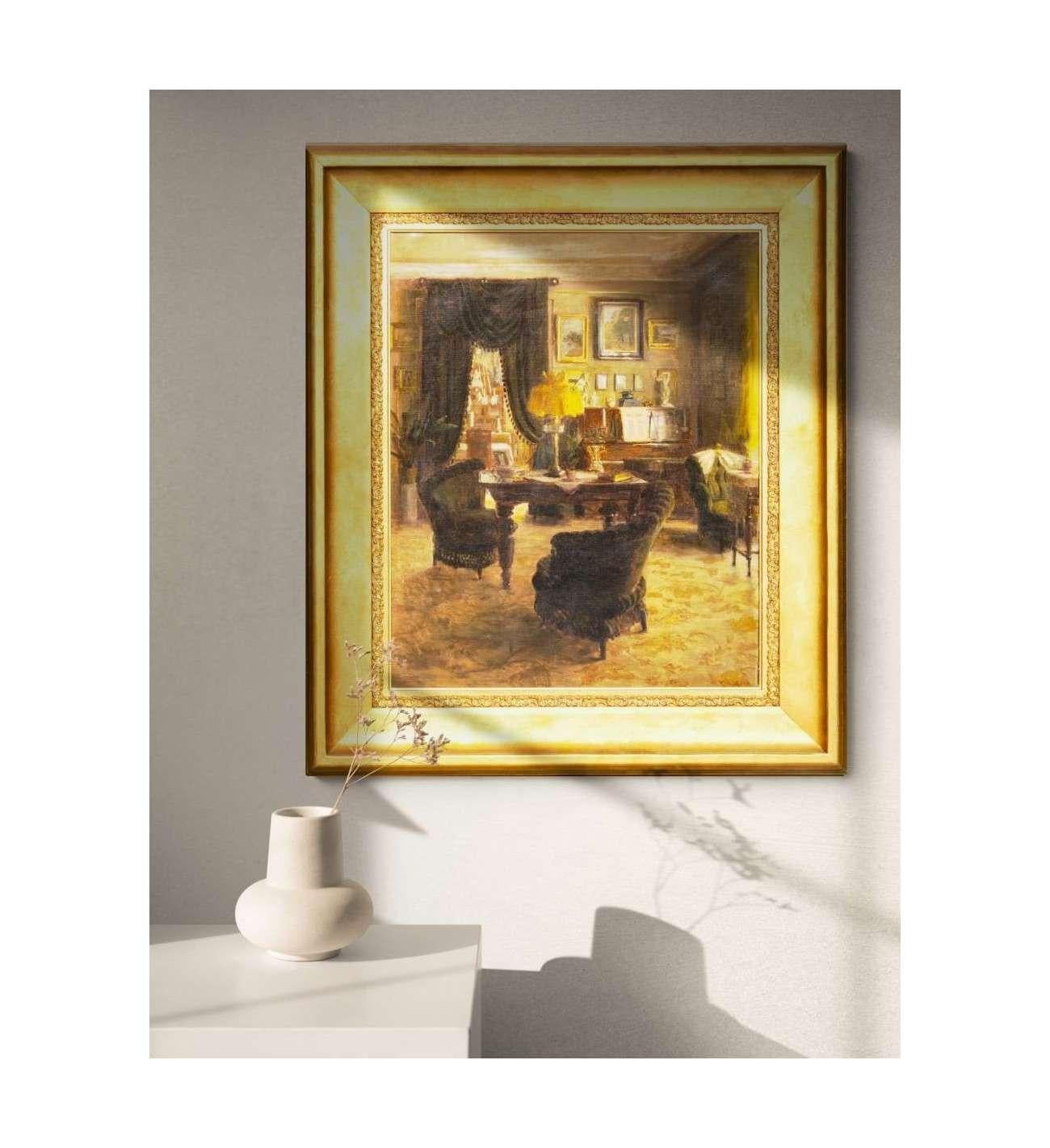 Christian Valdemar Clausen+ Óleo sobre lienzo Interior en venta 8
