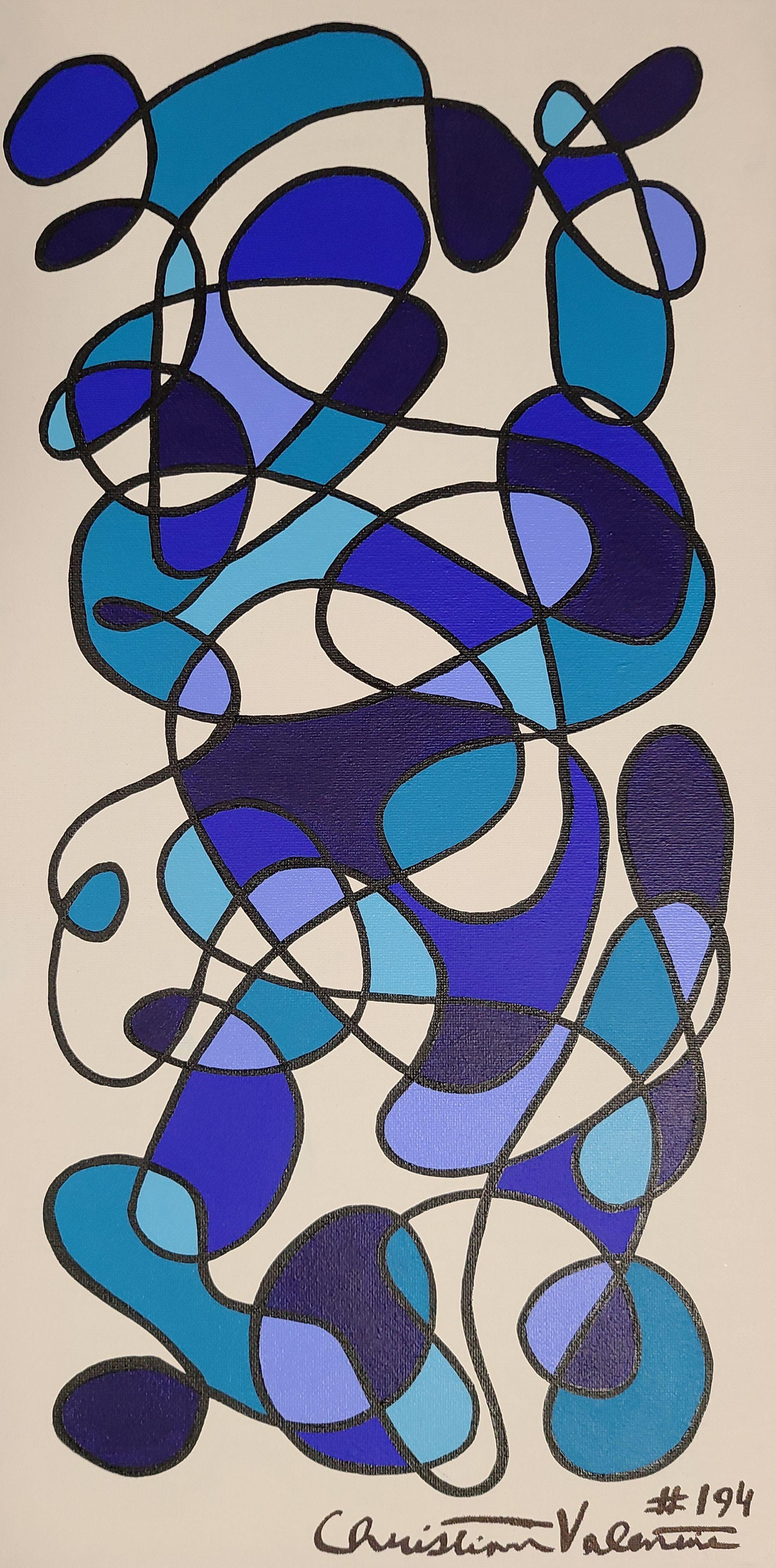 Abstract Painting de Christian Valentine - Bebé, Pintura, Acrílico sobre lienzo