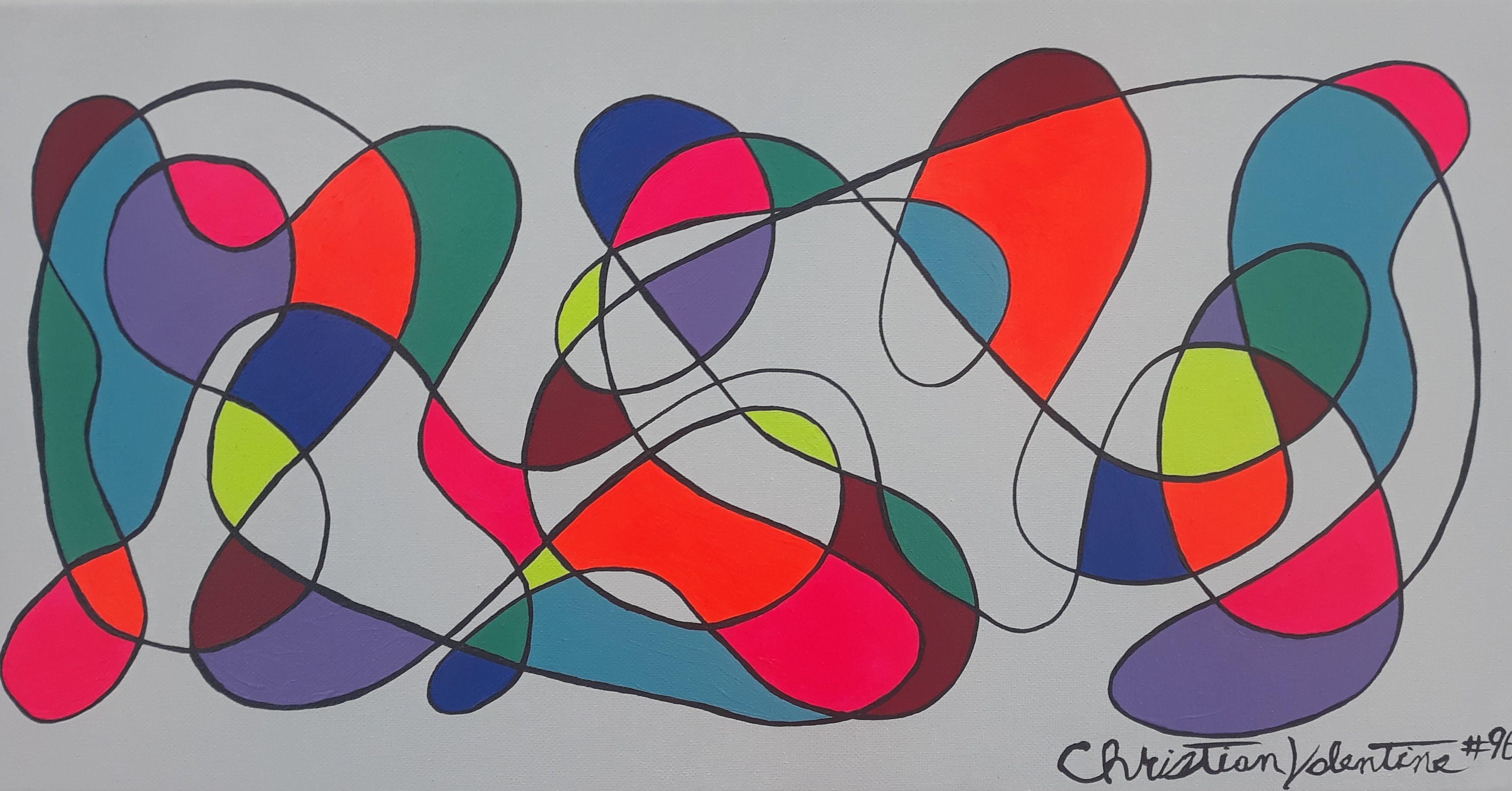 Christian Valentine Abstract Painting - Easter, Painting, Acrylic on Canvas