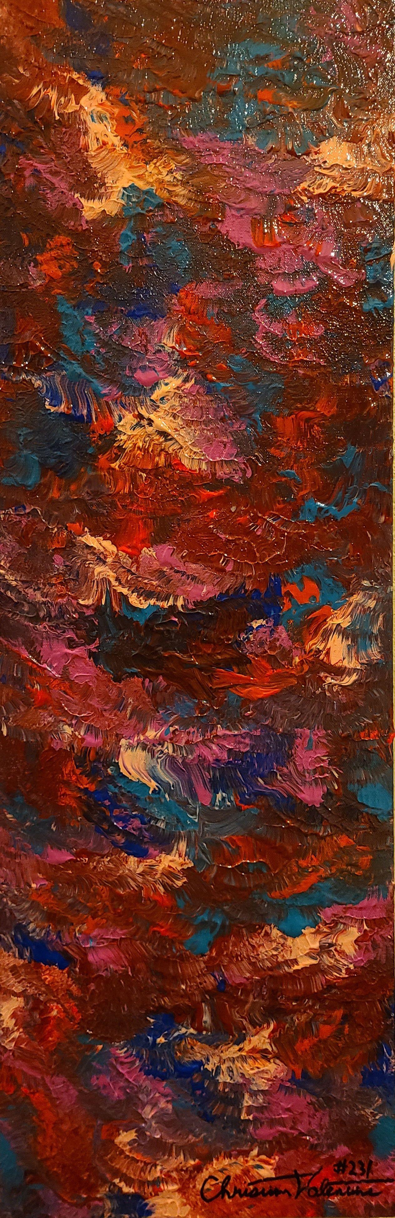 Christian Valentine Abstract Painting - Fingernails, Painting, Acrylic on Canvas