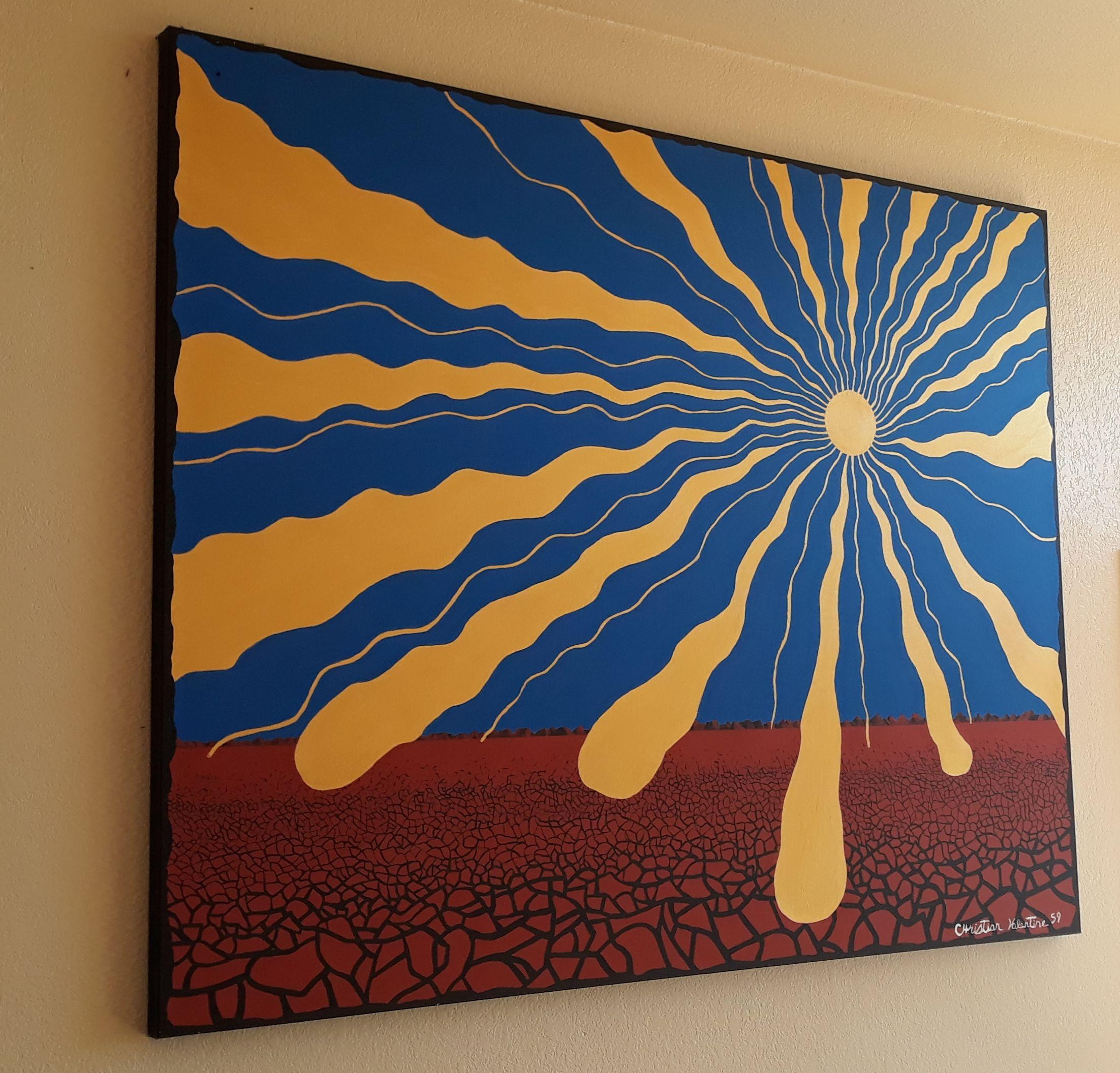 Venere invisibile, Pittura, Acrilico su tela - Painting di Christian Valentine