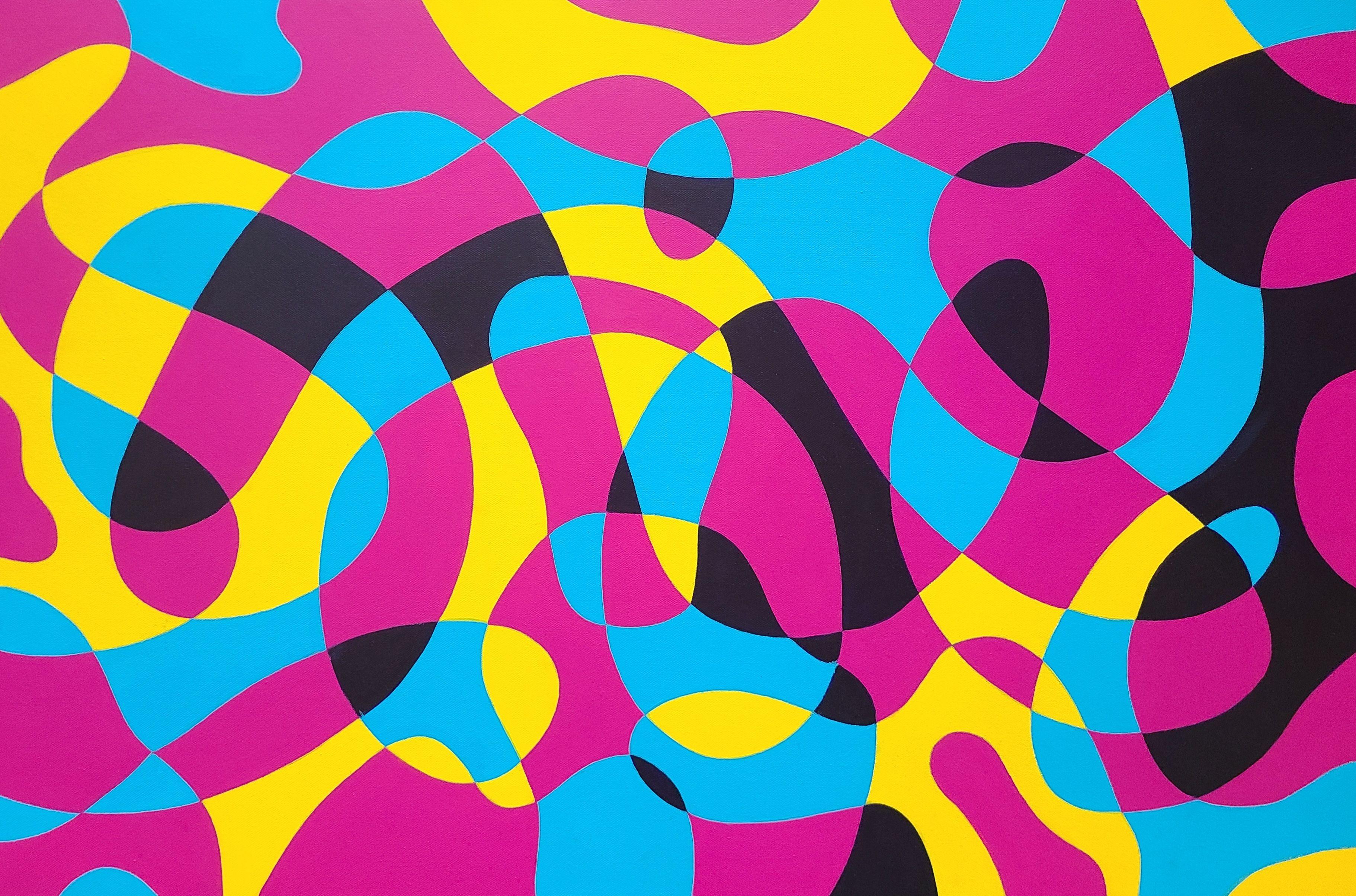 Abstract Painting di Christian Valentine - La vita è cambiamento, Pittura, Acrilico su tela