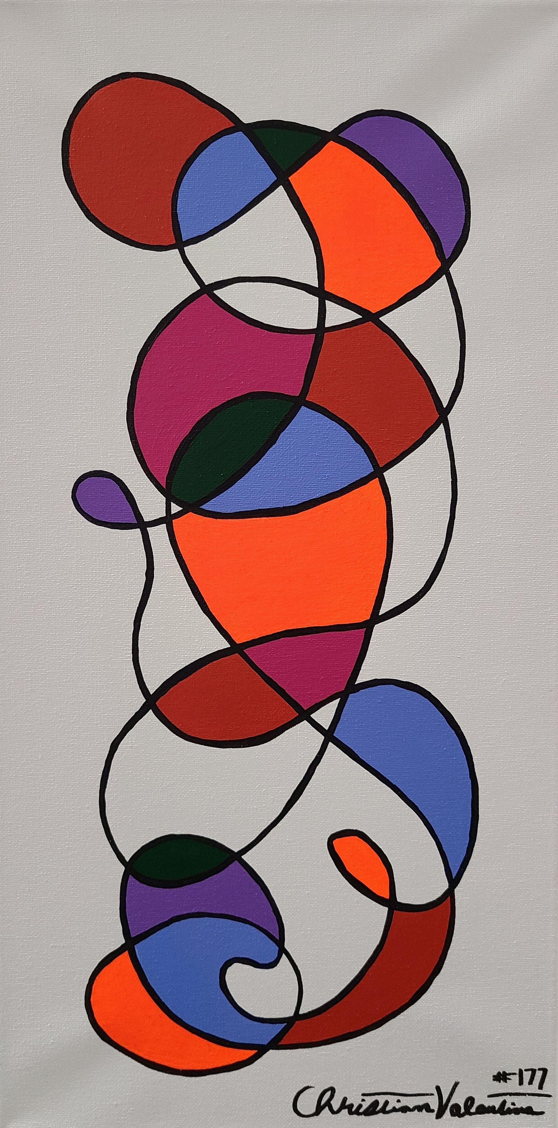Abstract Painting de Christian Valentine - Misterio, Pintura, Acrílico sobre lienzo
