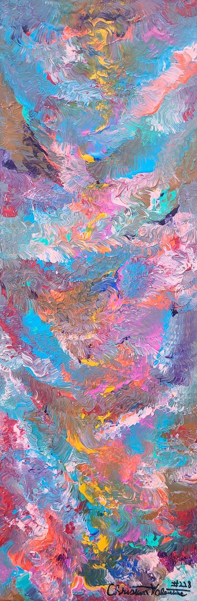 Christian Valentine Passion, Painting, Acrylic on Canvas For Sale at