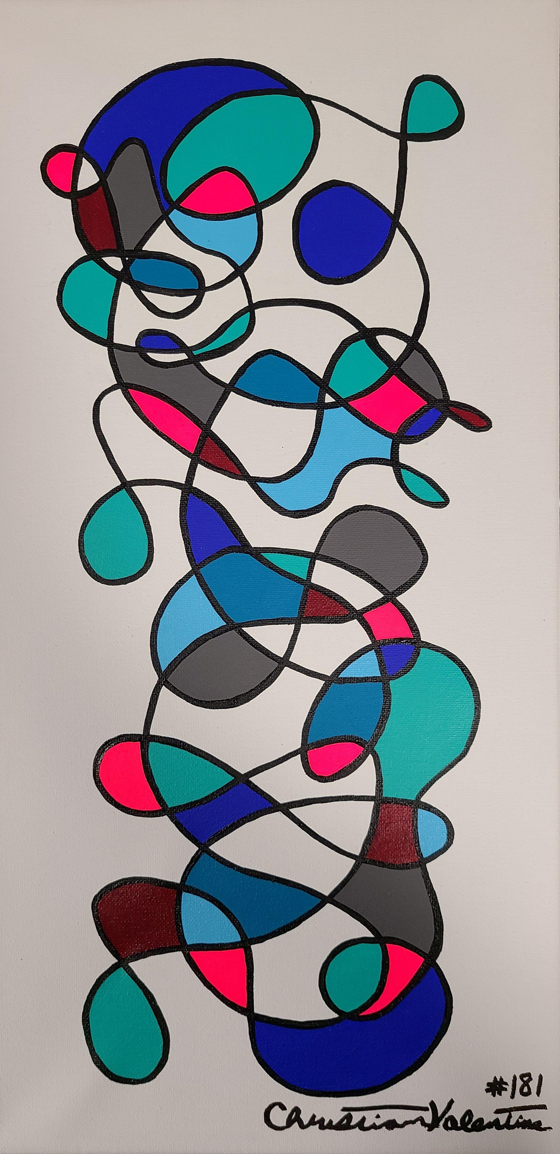 Abstract Painting de Christian Valentine - Lo básico, Pintura, Acrílico sobre lienzo