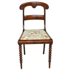 Christian VIII Chair in West Indies Mahogany with Upholstery, Denmark circa 1835