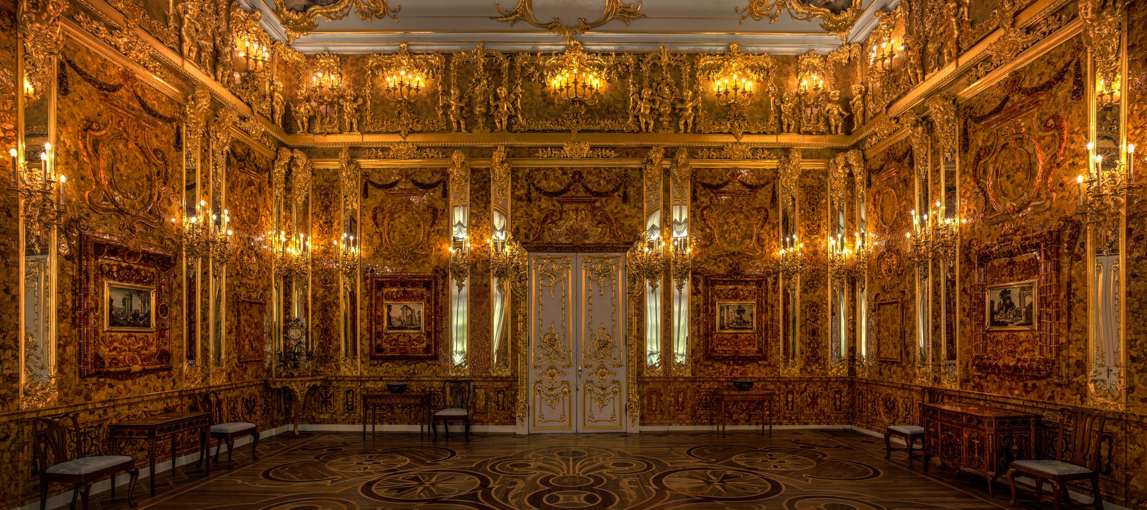 Christian Voigt Color Photograph - Amber Room 