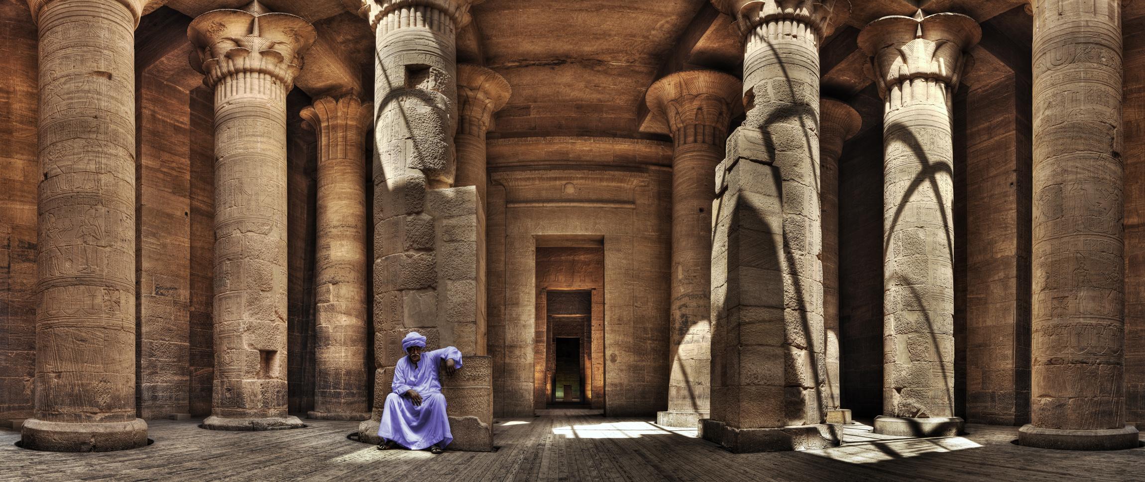 Christian Voigt Color Photograph - Philae Temple 