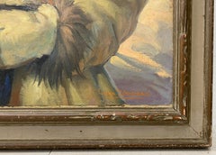 Christian Von Schneidau "The White Parka, Alaska" Original Oil Painting C.1961