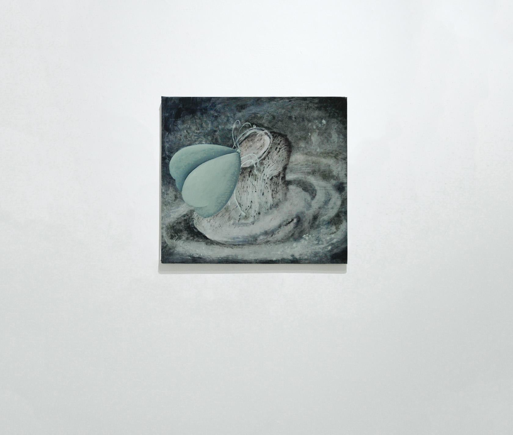 Mariposa Bebiendo Agua - Contemporain Painting par Christian Wedel