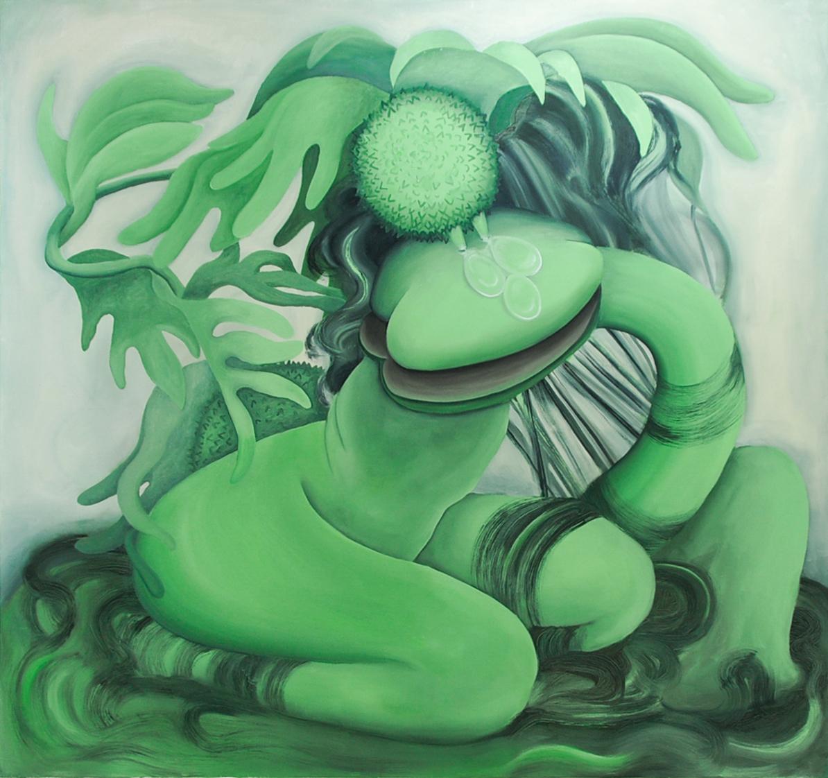 Christian Wedel Figurative Painting – Vampirismo Tropical