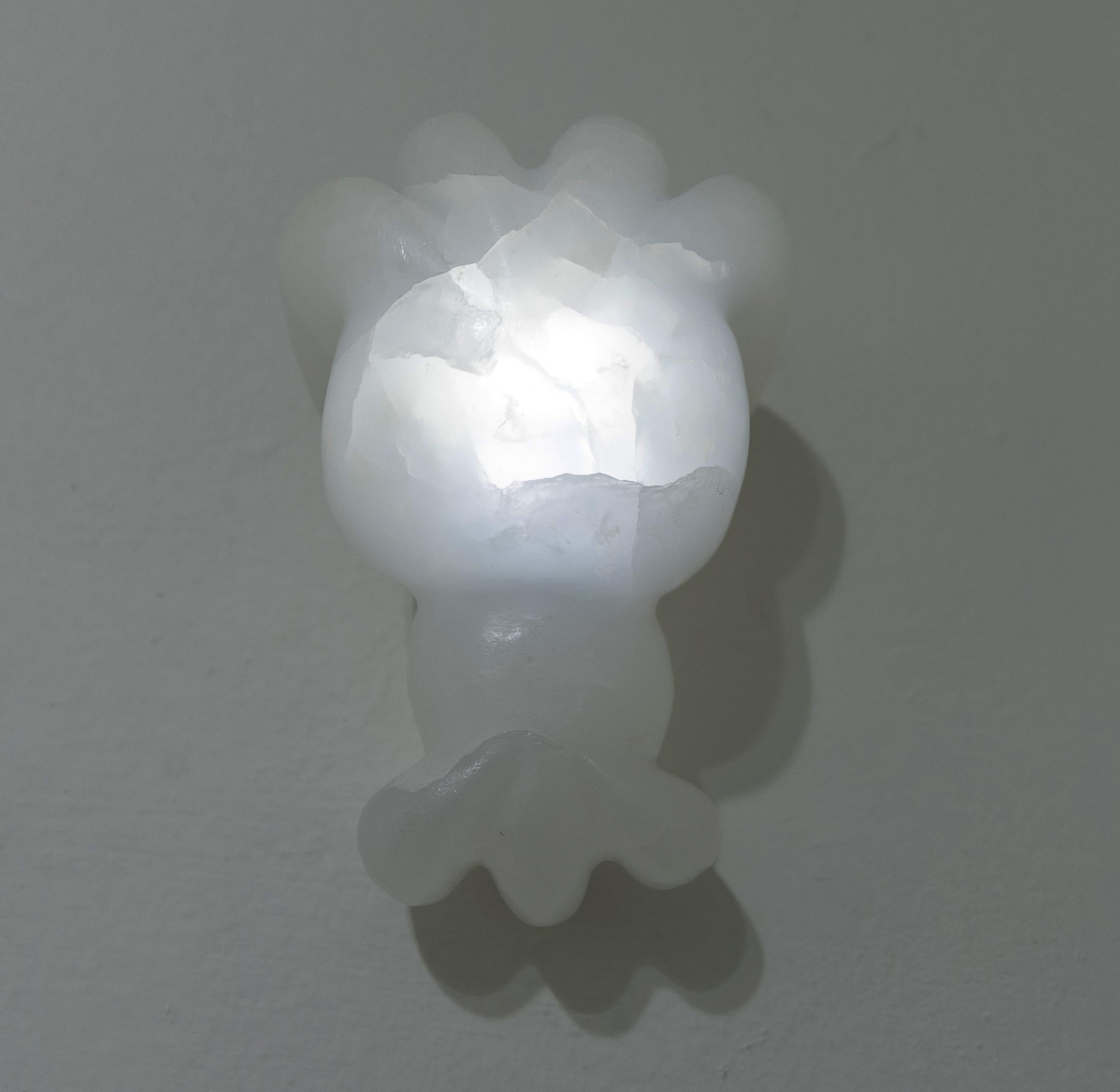 Figurative Sculpture de Christian Wedel - Araña Blanc