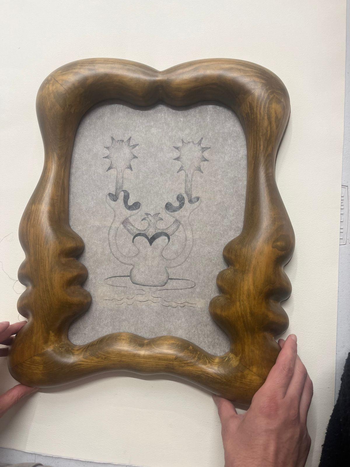 La nave blanda (Braun), Figurative Sculpture, von Christian Wedel