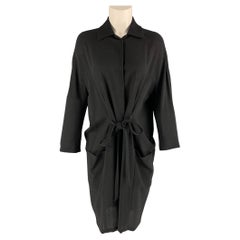 CHRISTIAN WIJNANTS Size S Black Virgin Wool Solid Dress
