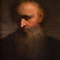 18th Century German Old Master Portrait of an Elderly Bearded Man