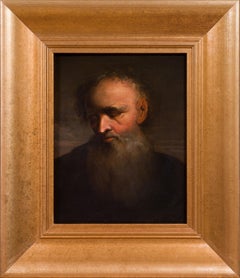 18th Century German Old Master Portrait of an Elderly Bearded Man