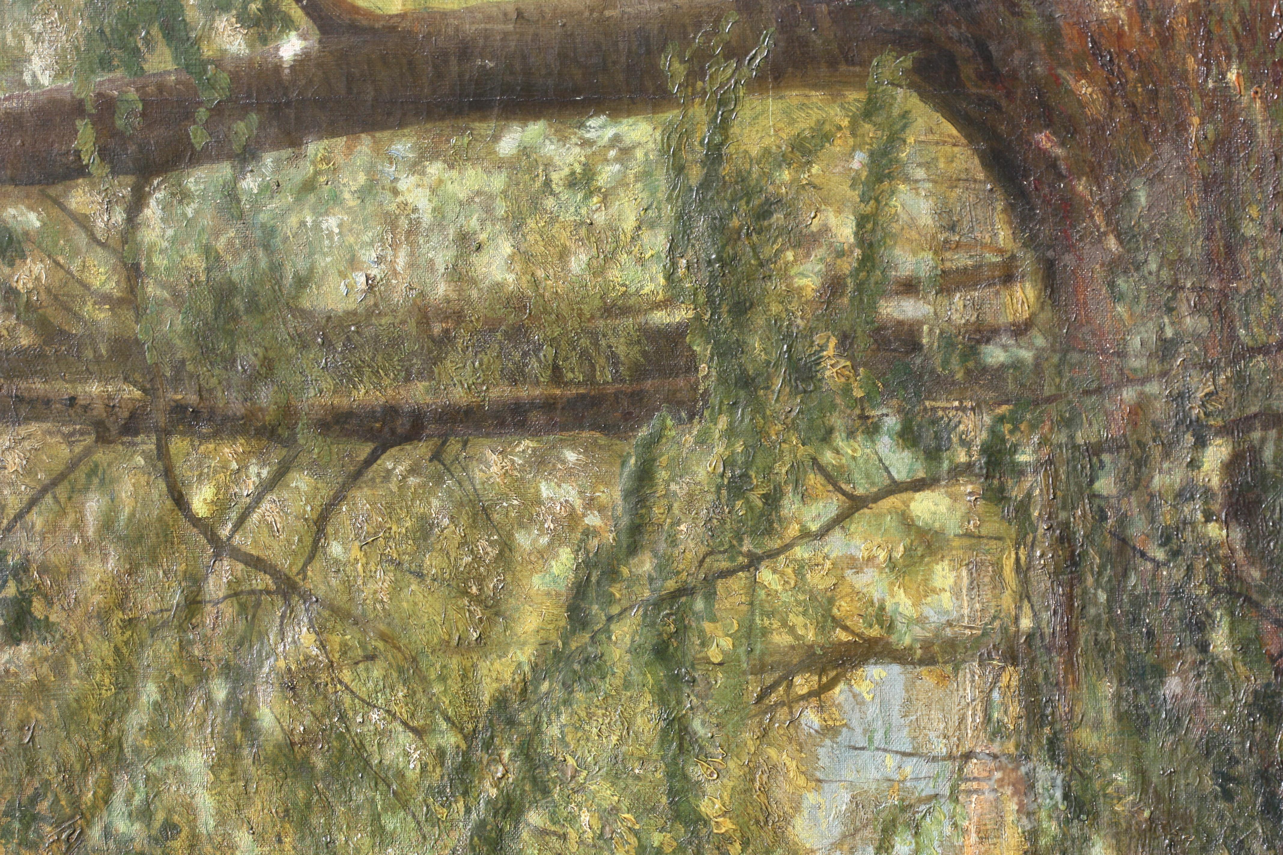 Christian Zacho '1843-1913' Peter Morch Christian Zacho „eine sonnenbeschienenene Treppe“ im Zustand „Gut“ im Angebot in West Palm Beach, FL