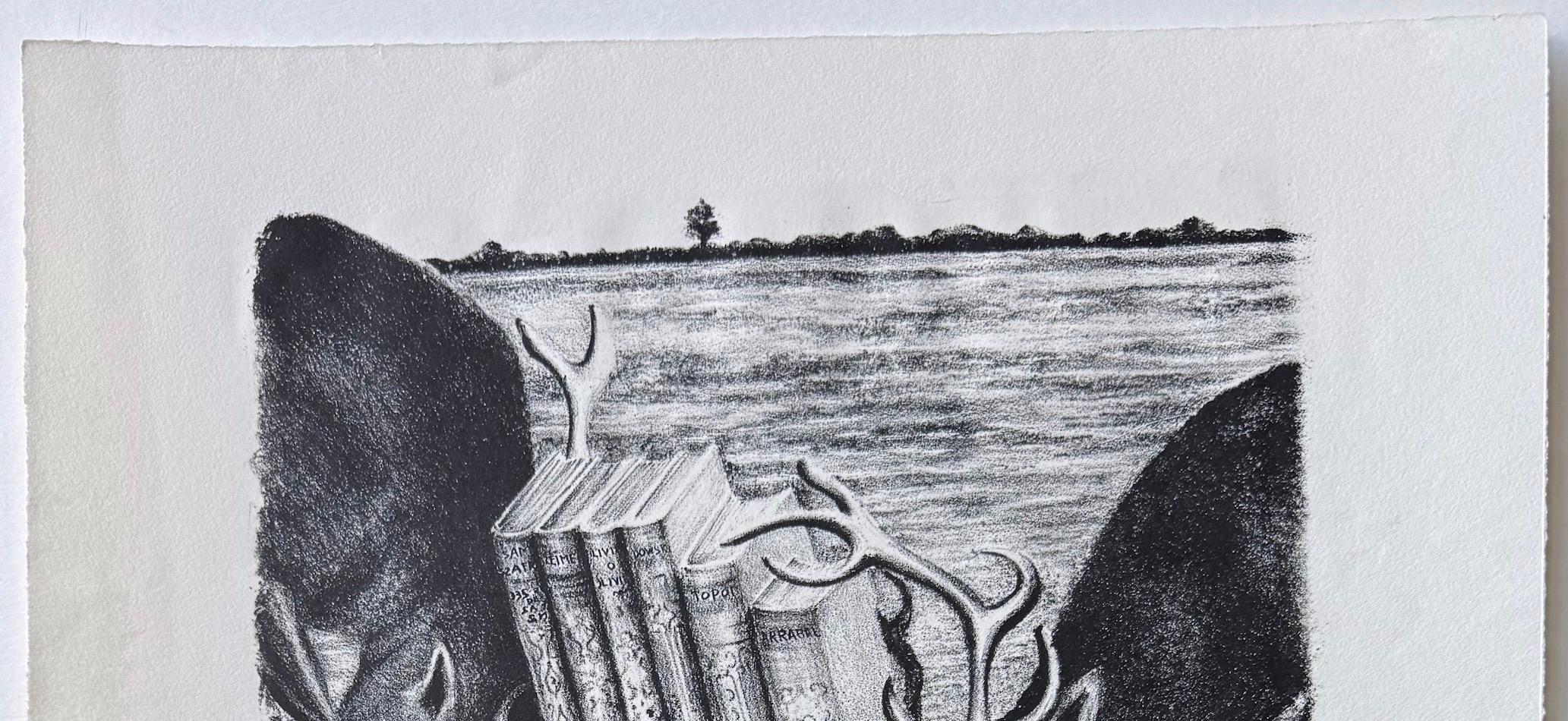 COUPS DE TÊTE è una litografia su pietra disegnata a mano dall'artista francese Chrisitian Zeimert, stampata a Parigi in Francia nel 1974 circa con tecniche di litografia manuale su carta da stampa Rives BFK d'archivio, 100% priva di acidi. COUPS DE