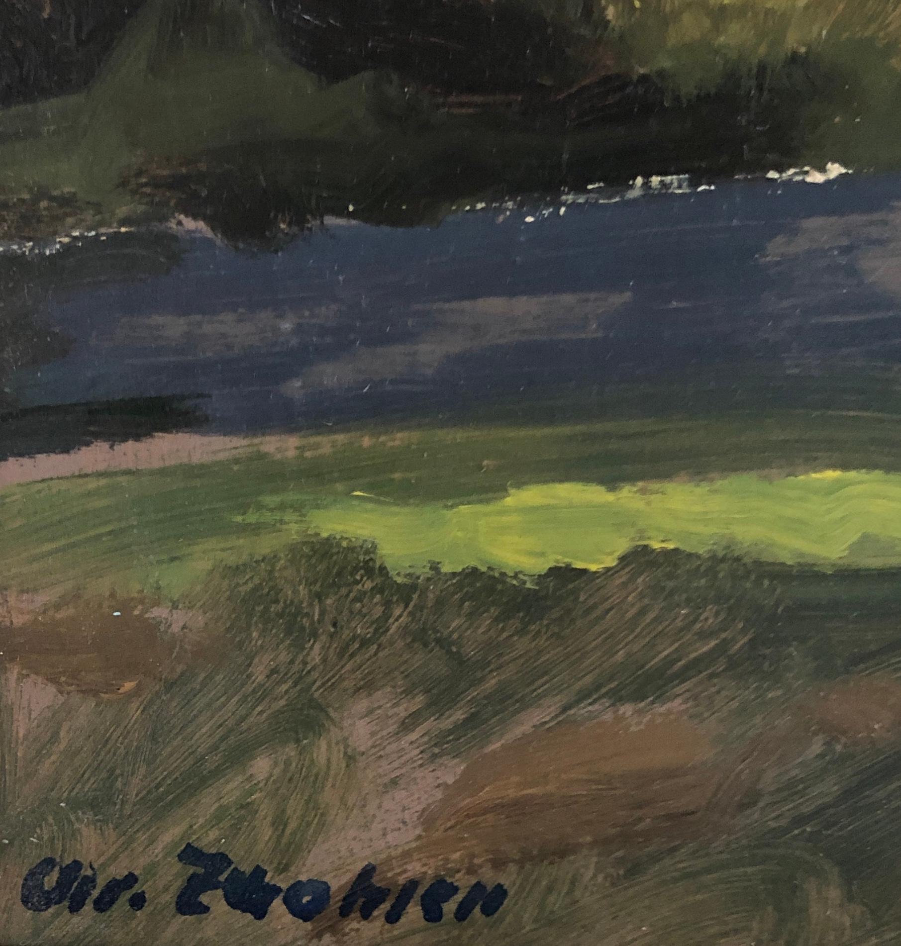 Paisaje rural - Landscape Painting Negro de Christian Zwahlen
