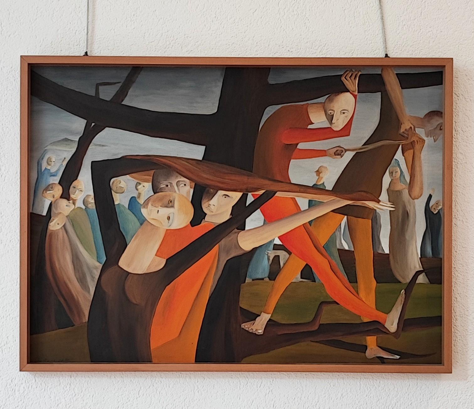 Stretching - Painting di Christiane Buhler