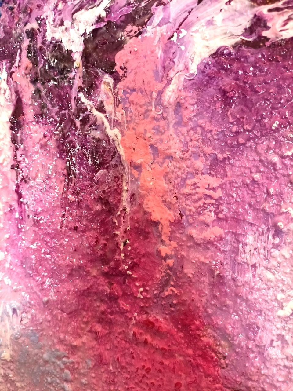 Zeitgenössische französische Kunst von Christiane HESS - Diamant Rose im Angebot 1