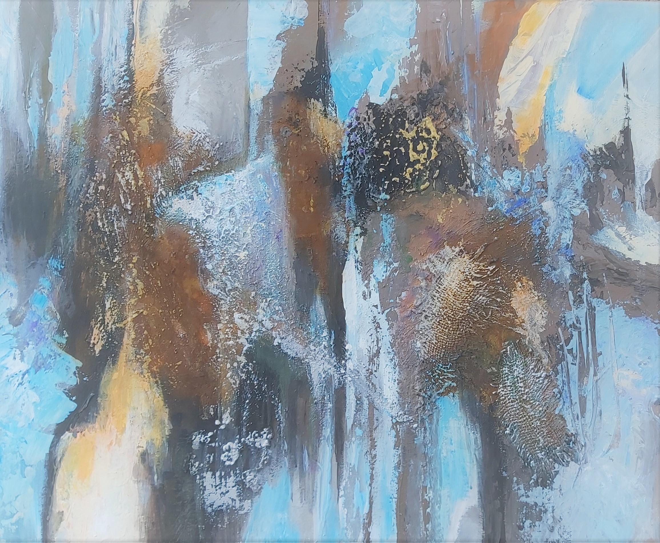Acrylic on canvas 

Christiane Hess alias Chrystal is a French abstract artist born in 1951 who lives and works in Lalinde, near Bergerac in France. Her conversion to abstract art gives her the feeling of enjoying unconstrained and limitless freedom