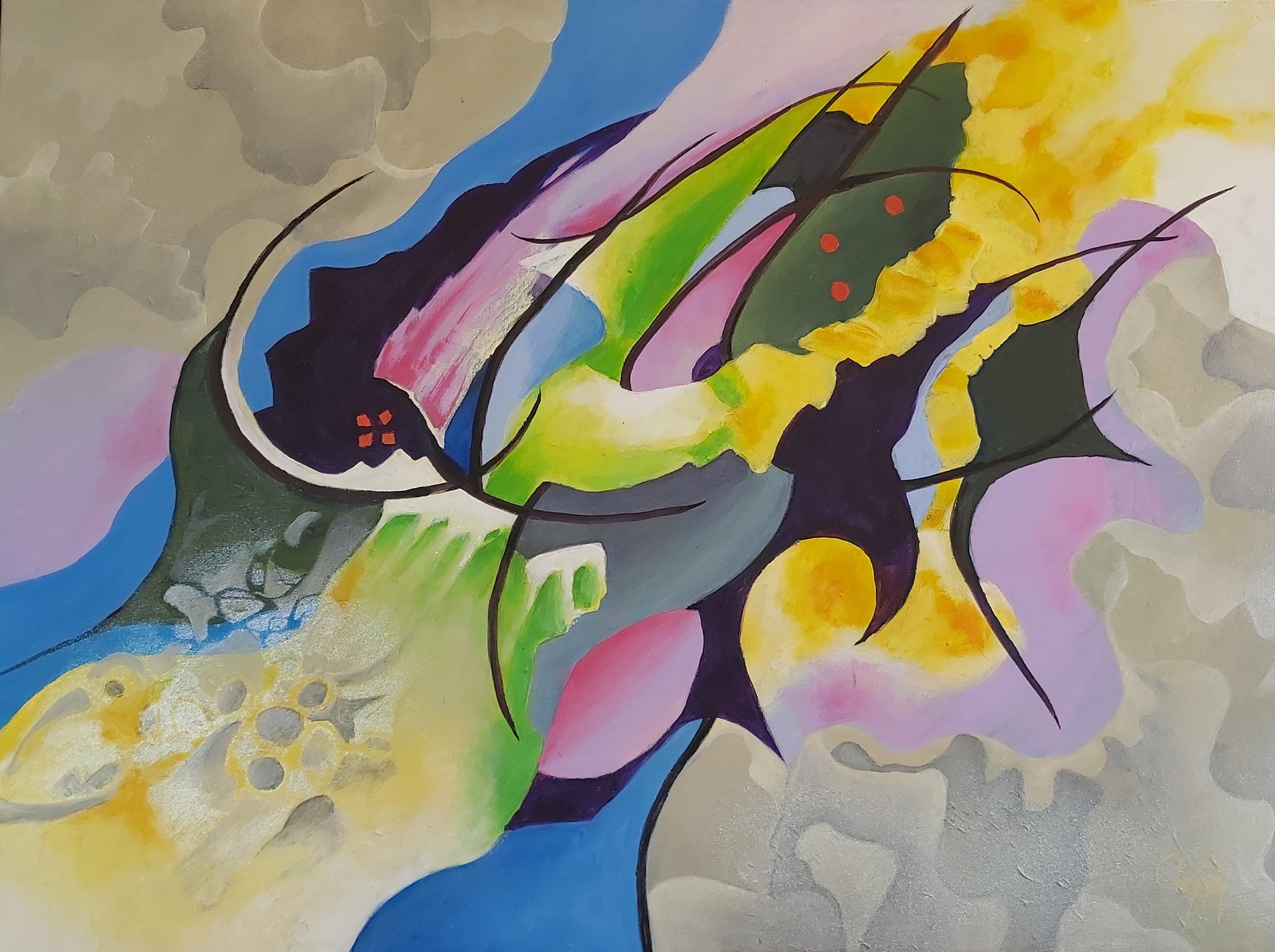 Acryl auf Leinwand

Christiane HESS alias Chrystal ist eine 1951 geborene französische abstrakte Künstlerin, die in Lalinde in der Nähe von Bergerac in Frankreich lebt und arbeitet. Ihre Hinwendung zur abstrakten Kunst gibt ihr das Gefühl, eine