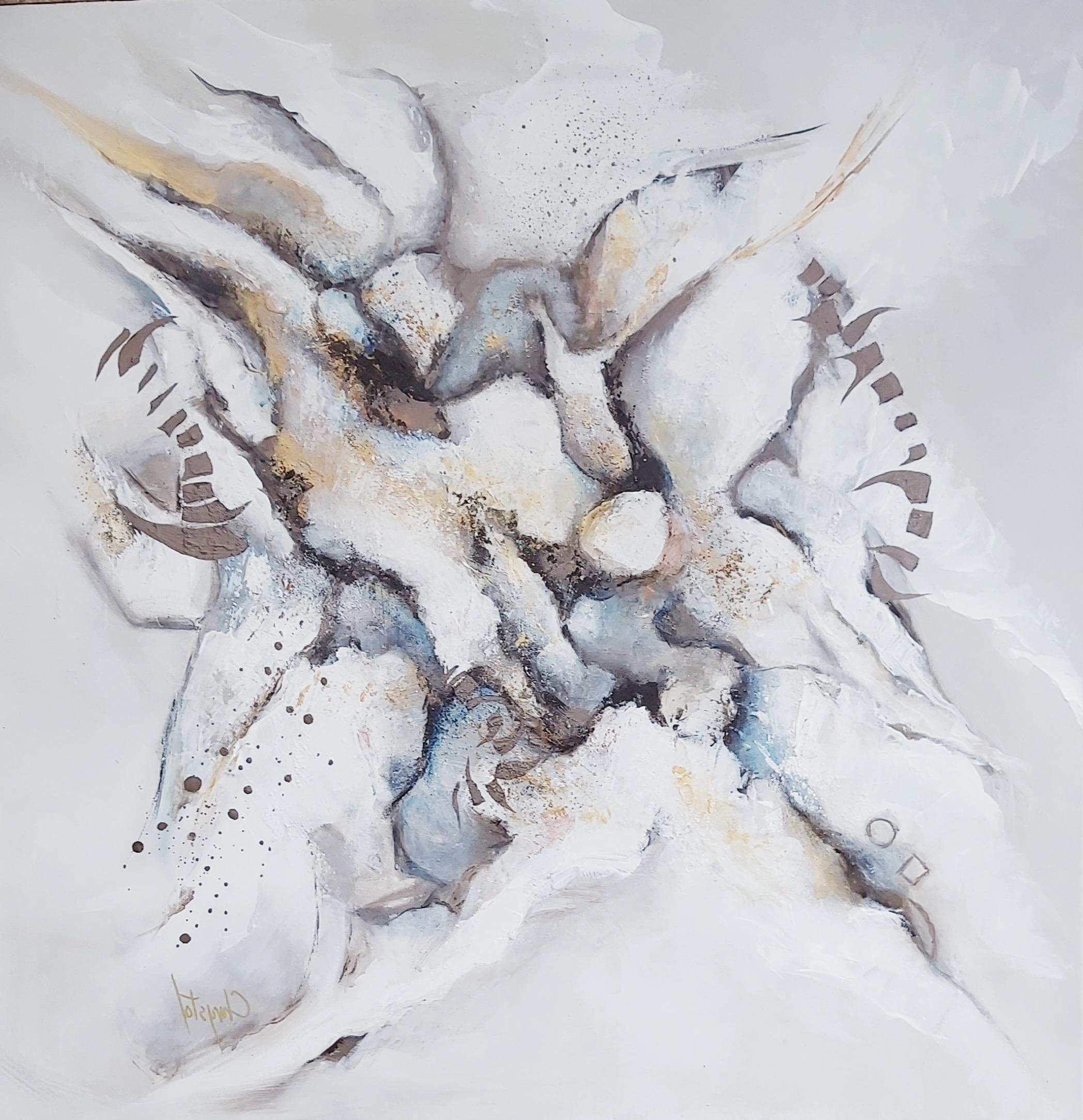 Acrílico sobre lienzo 

Christiane Hess alias Chrystal es una artista abstracta francesa nacida en 1951 que vive y trabaja en Lalinde, cerca de Bergerac, en Francia. Su conversión al arte abstracto le da la sensación de disfrutar de una libertad de