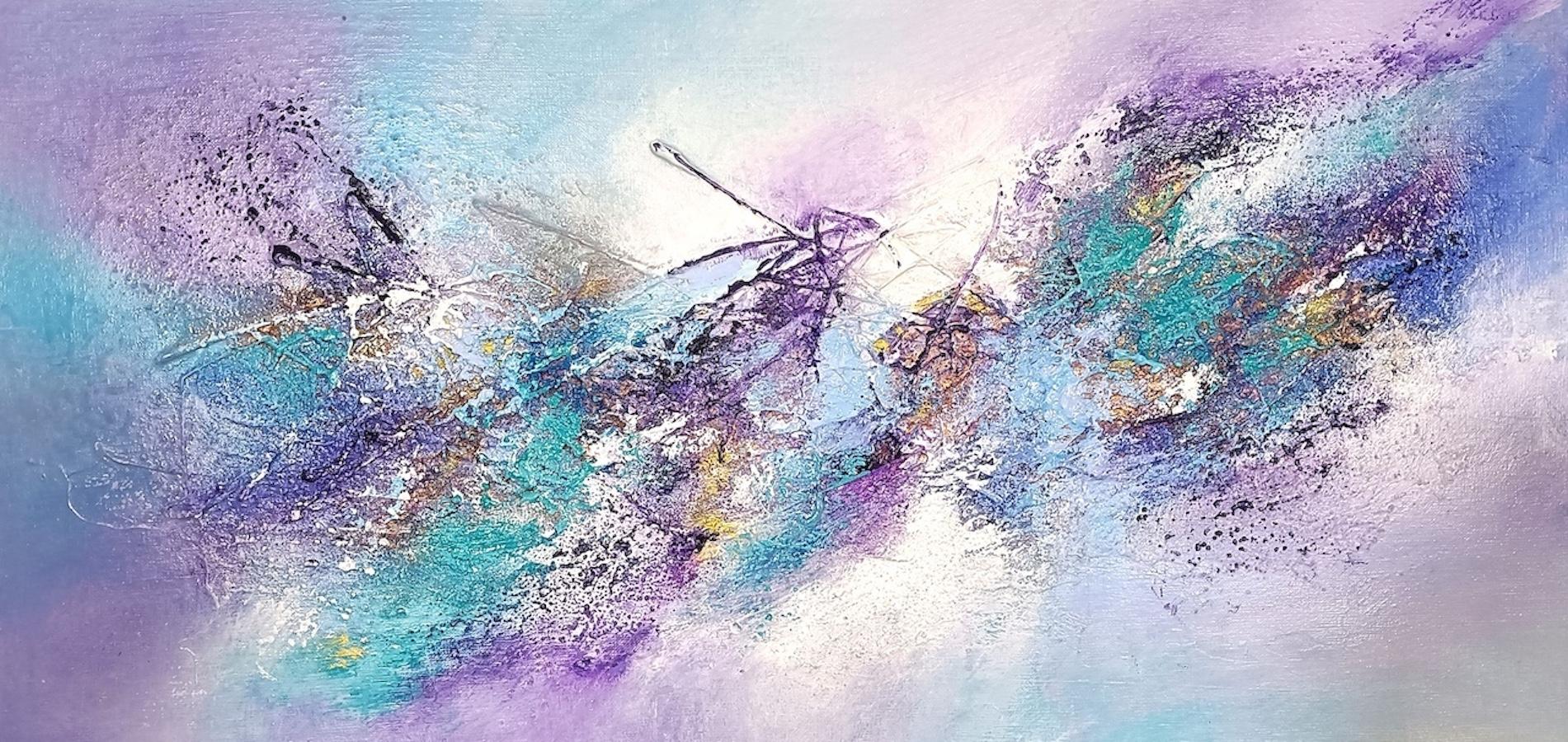 Abstract Painting Christiane Hess  - Art contemporain français de Christiane HESS - Le Rayon De Soleil