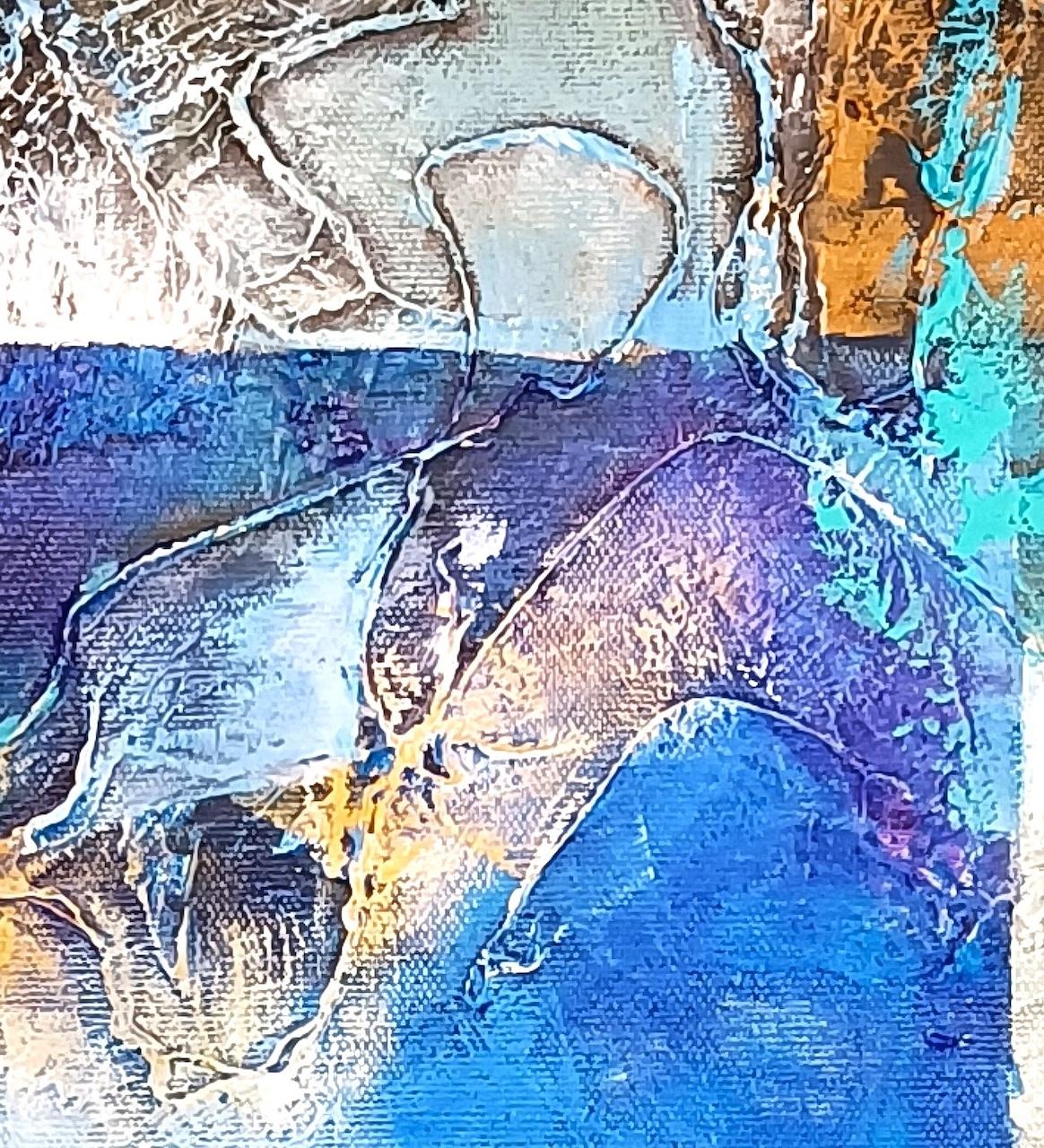 Zeitgenössische französische Kunst von Christiane HESS - Le Voyage Espere – Painting von Christiane Hess 