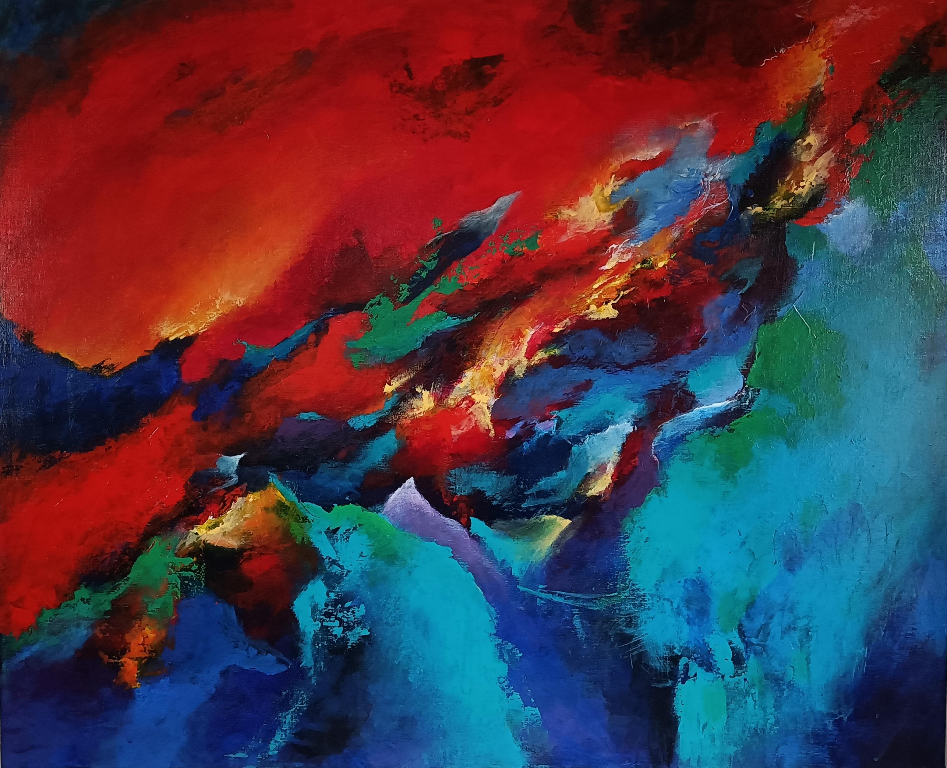 Obra de arte sobre lienzo

Christiane Hess alias Chrystal es una artista abstracta francesa nacida en 1951 que vive y trabaja en Lalinde, cerca de Bergerac, en Francia. Su conversión al arte abstracto le da la sensación de disfrutar de una libertad